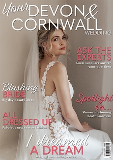 Cover of the January/February 2025 issue of Your Devon & Cornwall Wedding magazine